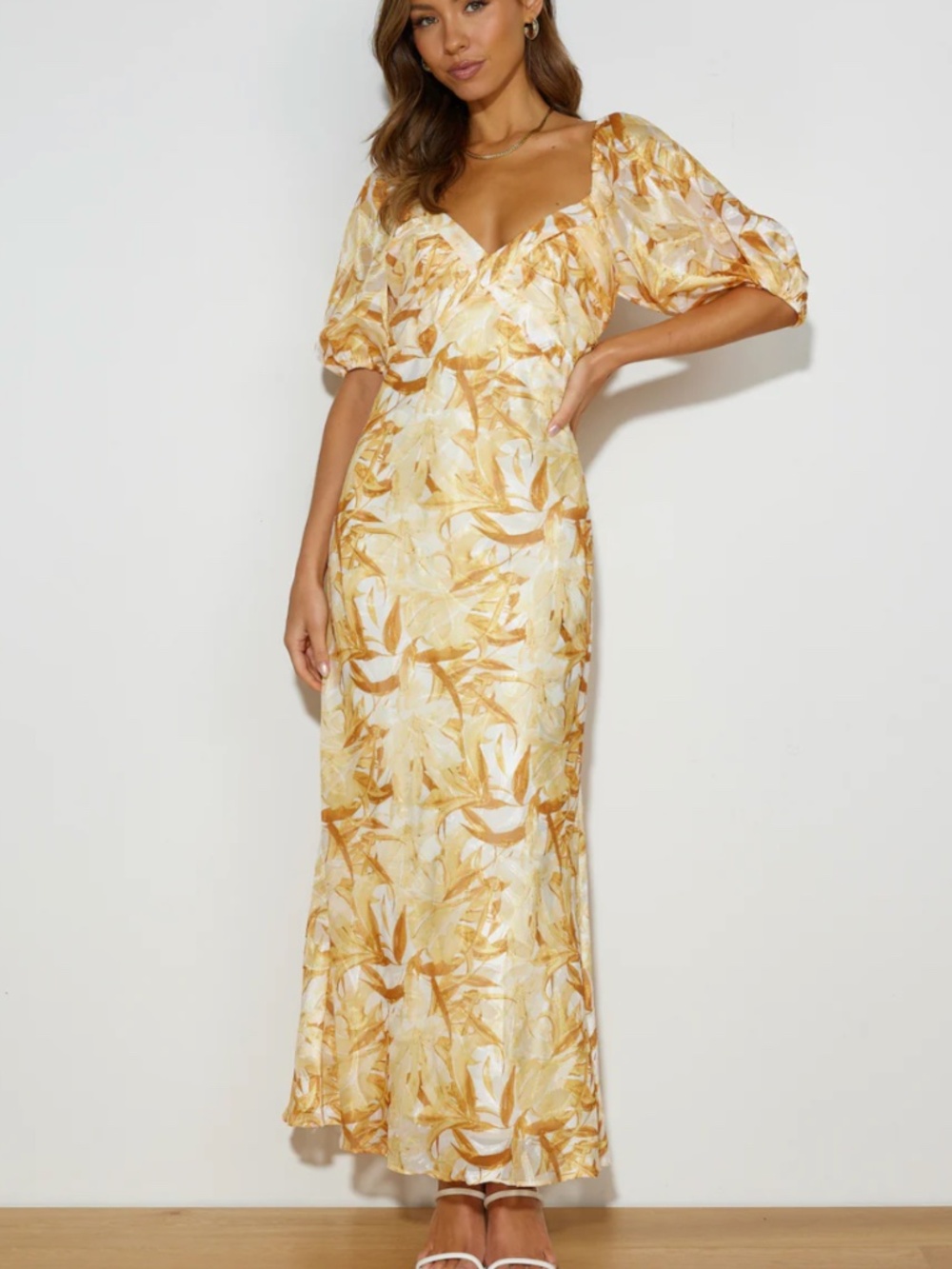 Hello Molly POOLSIDE EVENT MIDI DRESS YELLOW